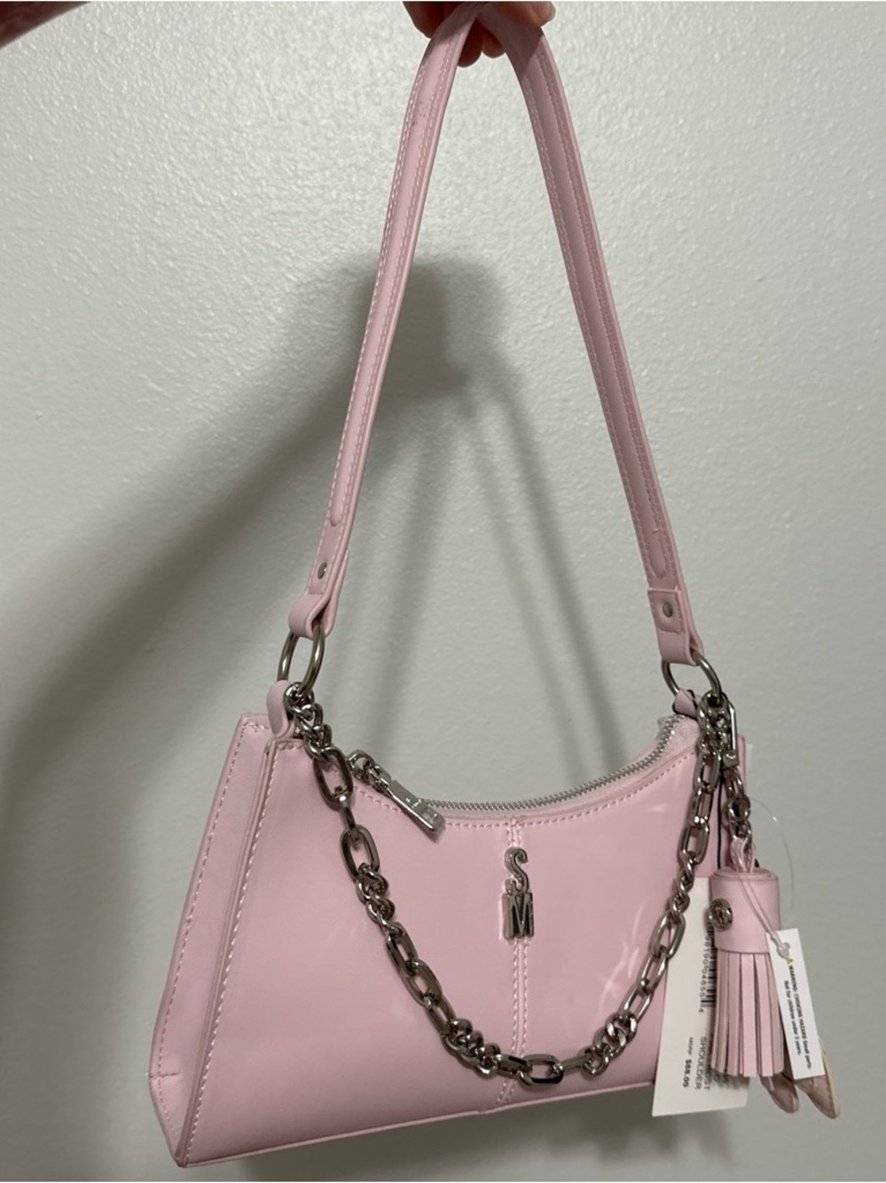 Steve Madden Women’s Pink Leather shoulder Bag